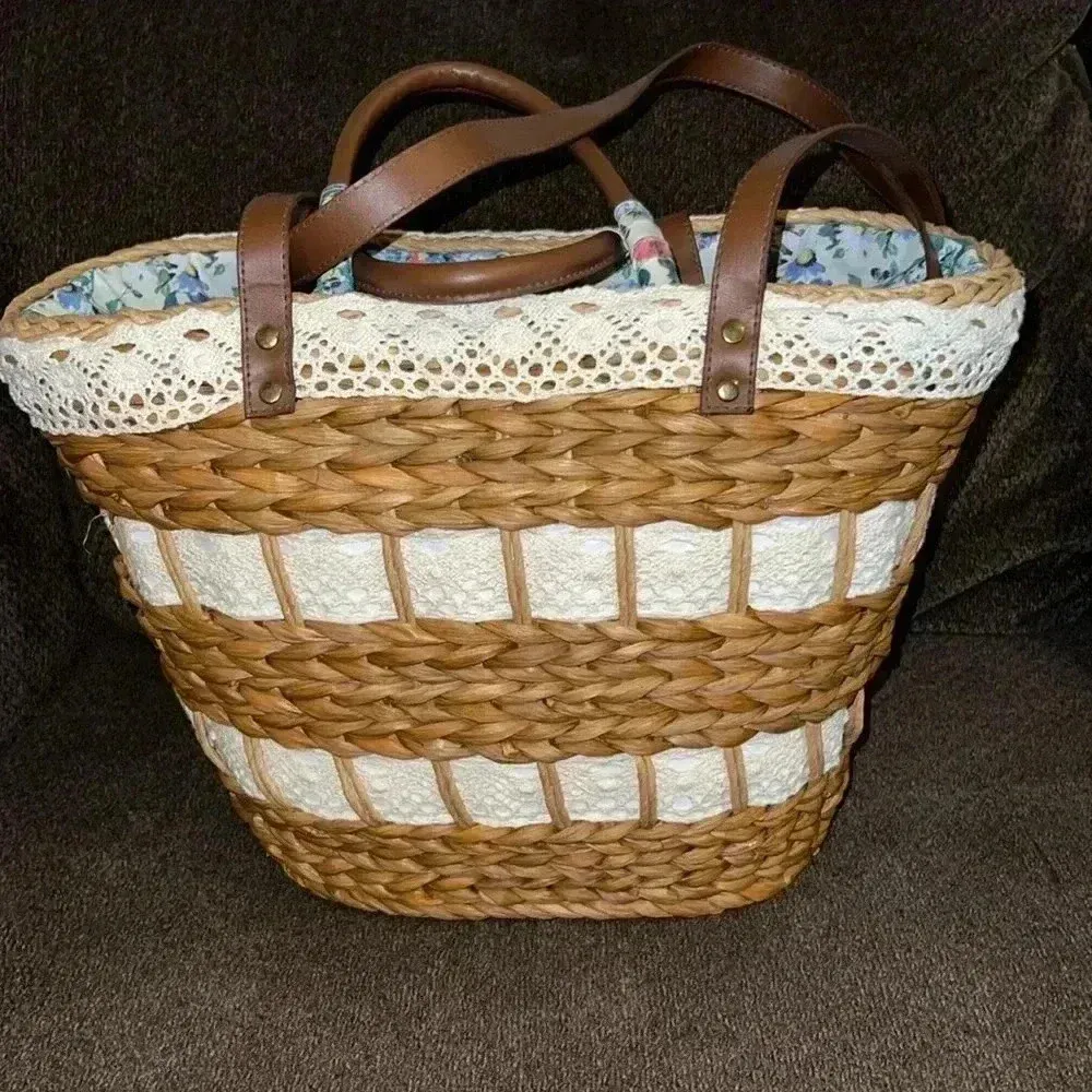 Summer Straw Tote Bag For Women’s Beach Tote - Image 3