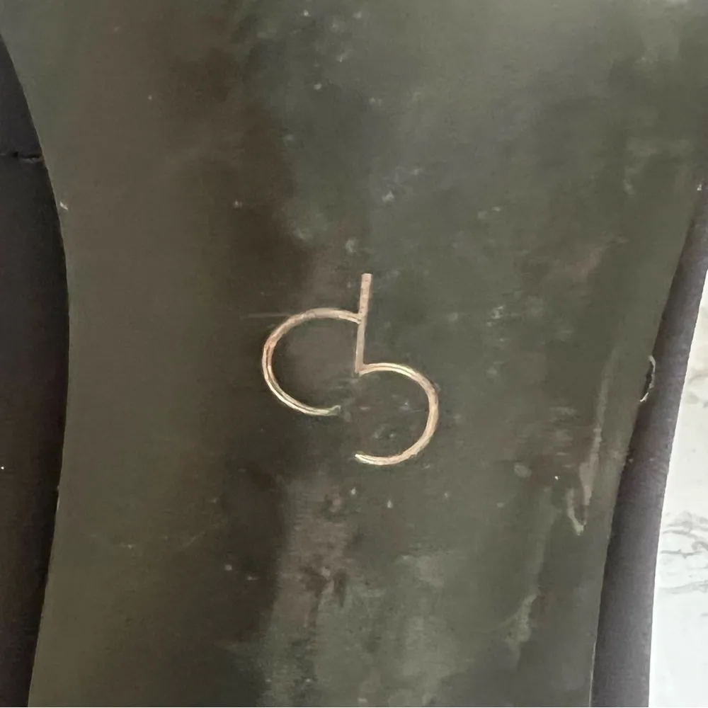 Dress Barn Heels Open Toe Nylon Fabric Black Cutout 9 Evening Dressy Stretch Mod - Image 9