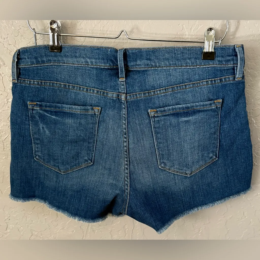 FRAME Le Cutoff Denim  Jean Shorts Williams Wash Blue Denim Shorts Size 29 - Image 13