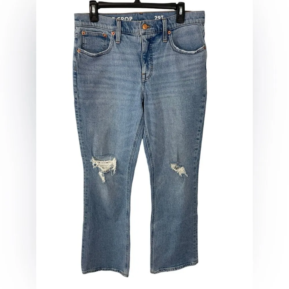 J.Crew Demi Boot Crop Jeans Size 29T Tall Denim‎ - Image 3