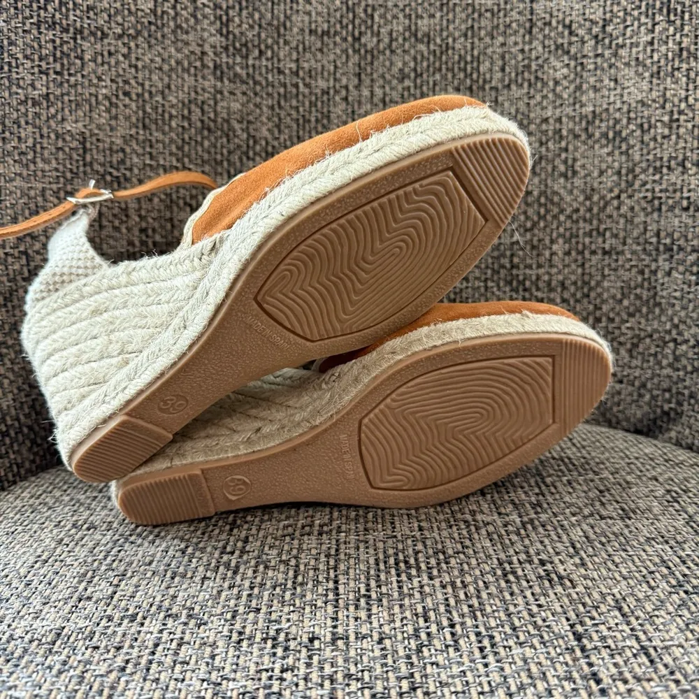 New! Paseart Espadrille Wedge EU Size 40/US Size‎ 9.5 Tan - Image 4
