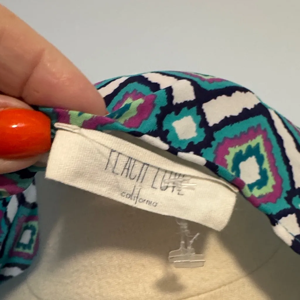 Multicolor Geometric Cape with Fringe - Image 2