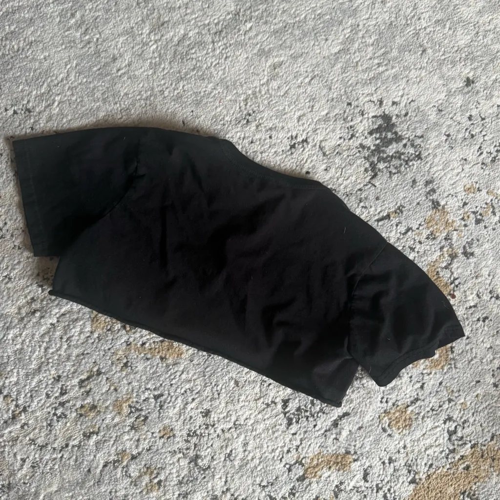 Naughty B🌴tch Crop Tee Black - Image 6