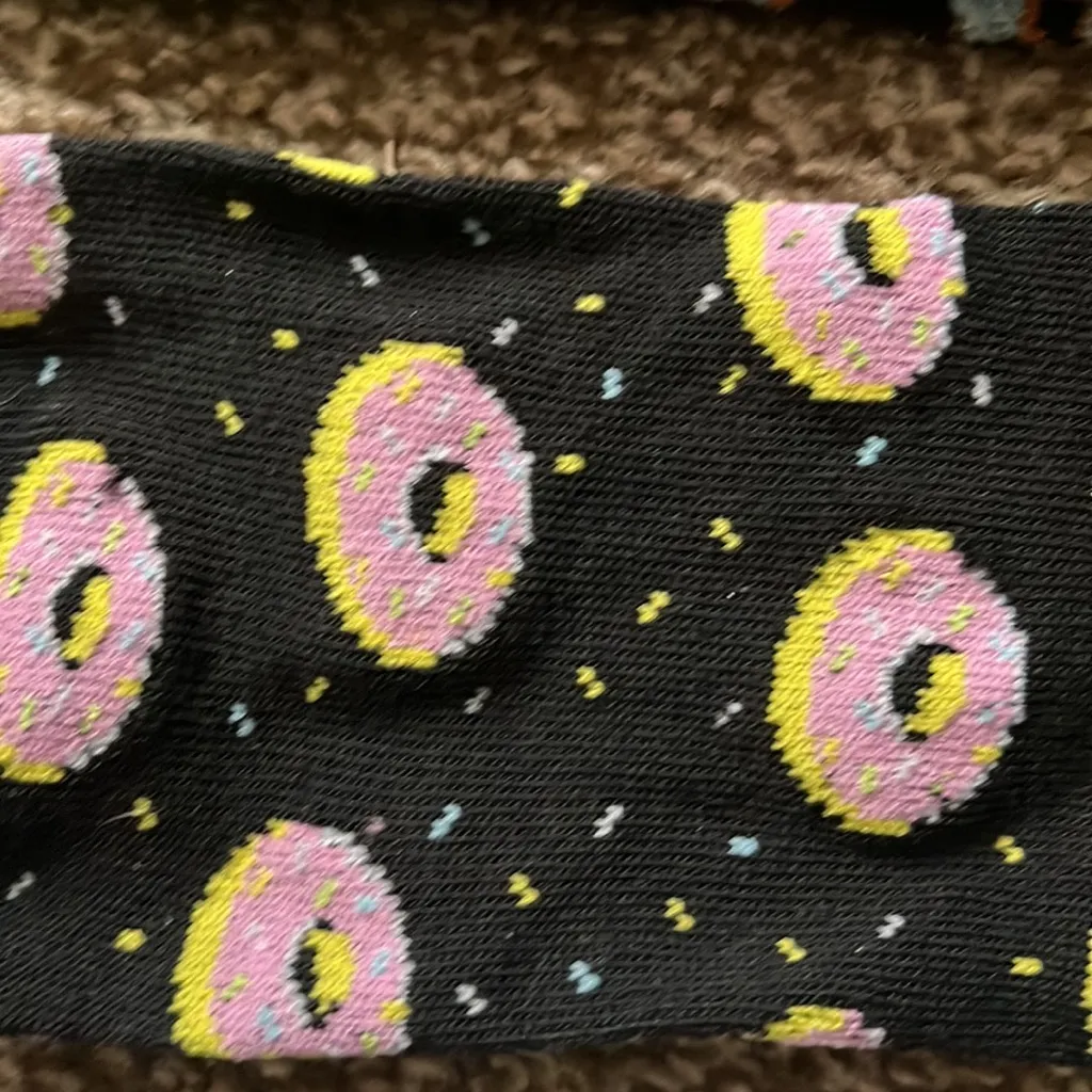 NWOT set of 5 donut socks. Washed but never worn. Womens 5 - Image 2