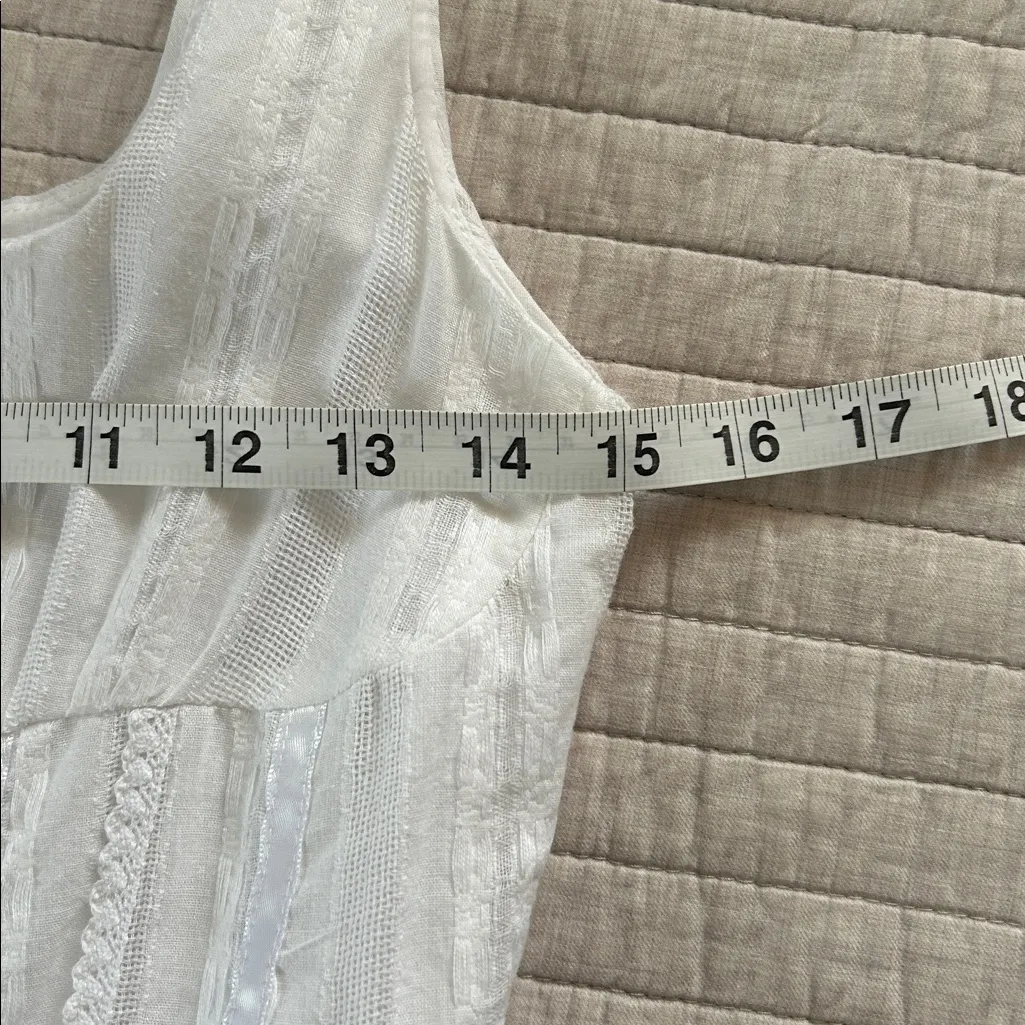 Princess Polly Lorinda white Mini boho cottage western 100% cotton Dress size 4 - Image 14