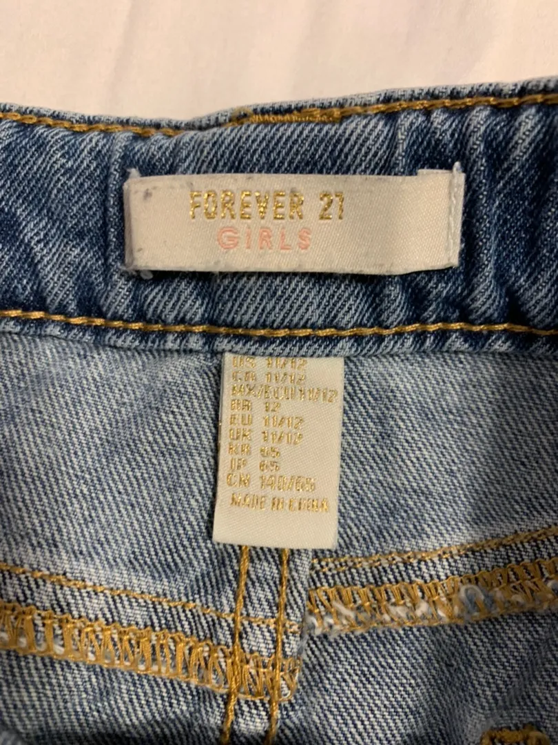 Ripped Denim Skirt - Image 3