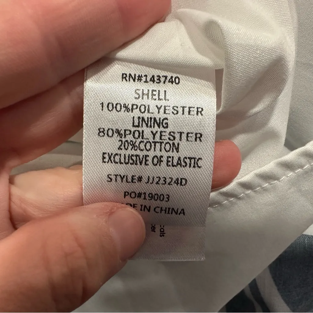 Hyacinth House Tuckernuck Navy White Wilhelmina Dress Large L NEW Blue - Image 8