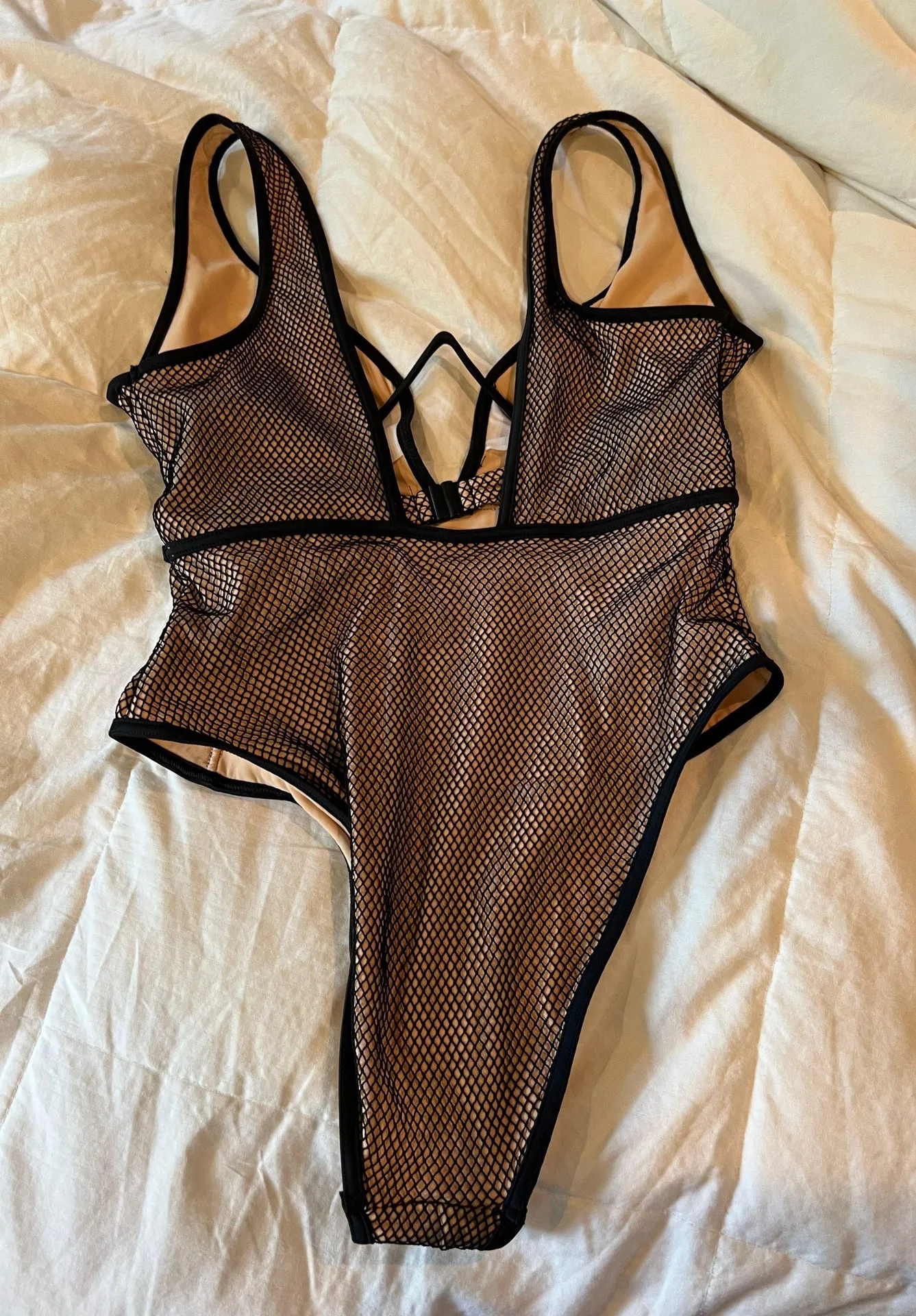 ASOS Fishnet Underwire One Piece Bathing Suit - Image 5