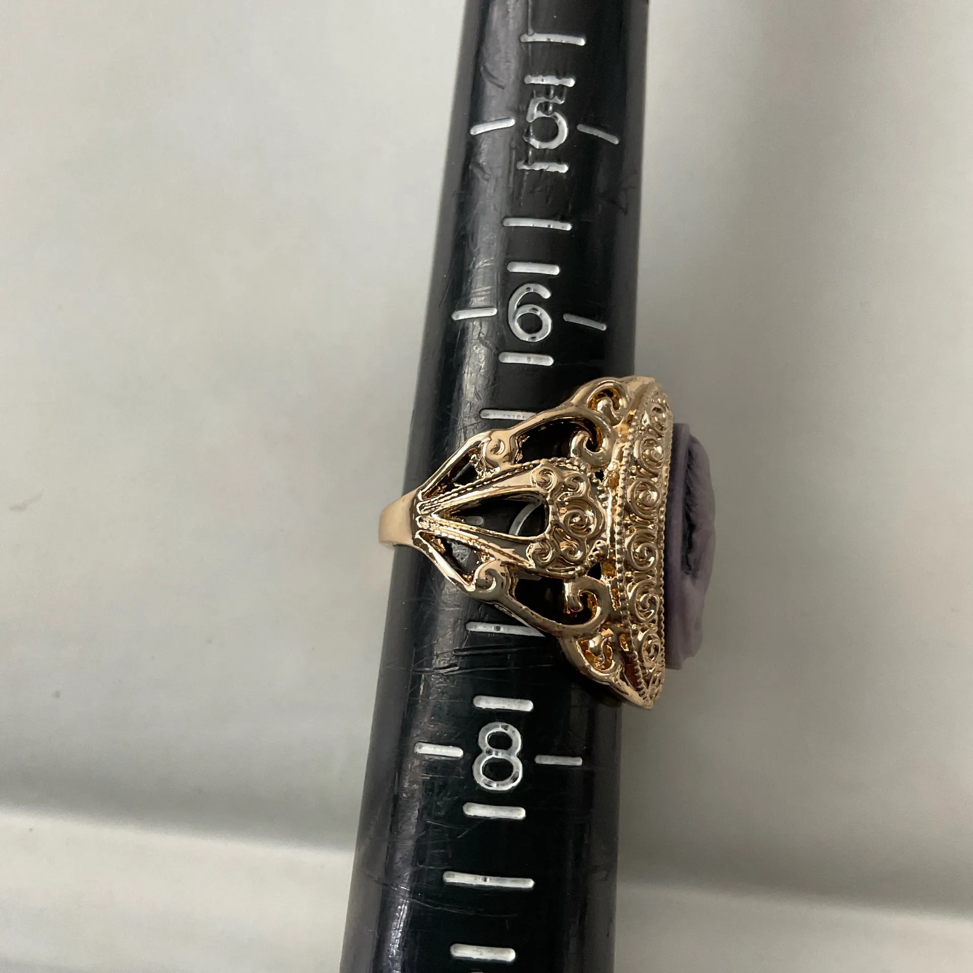 Gold plated Cameo Ring - Image 2