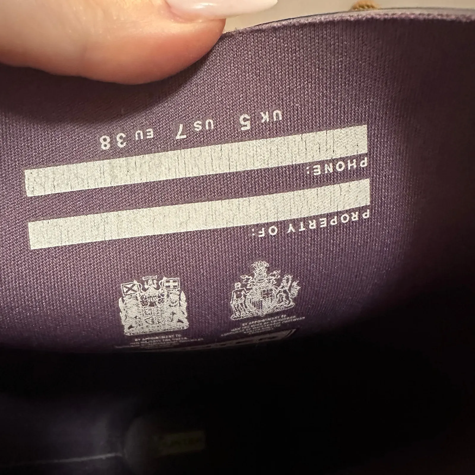 Hunter Iridescent/Oil Slick Tall Rain Boots Size 7 - Image 8