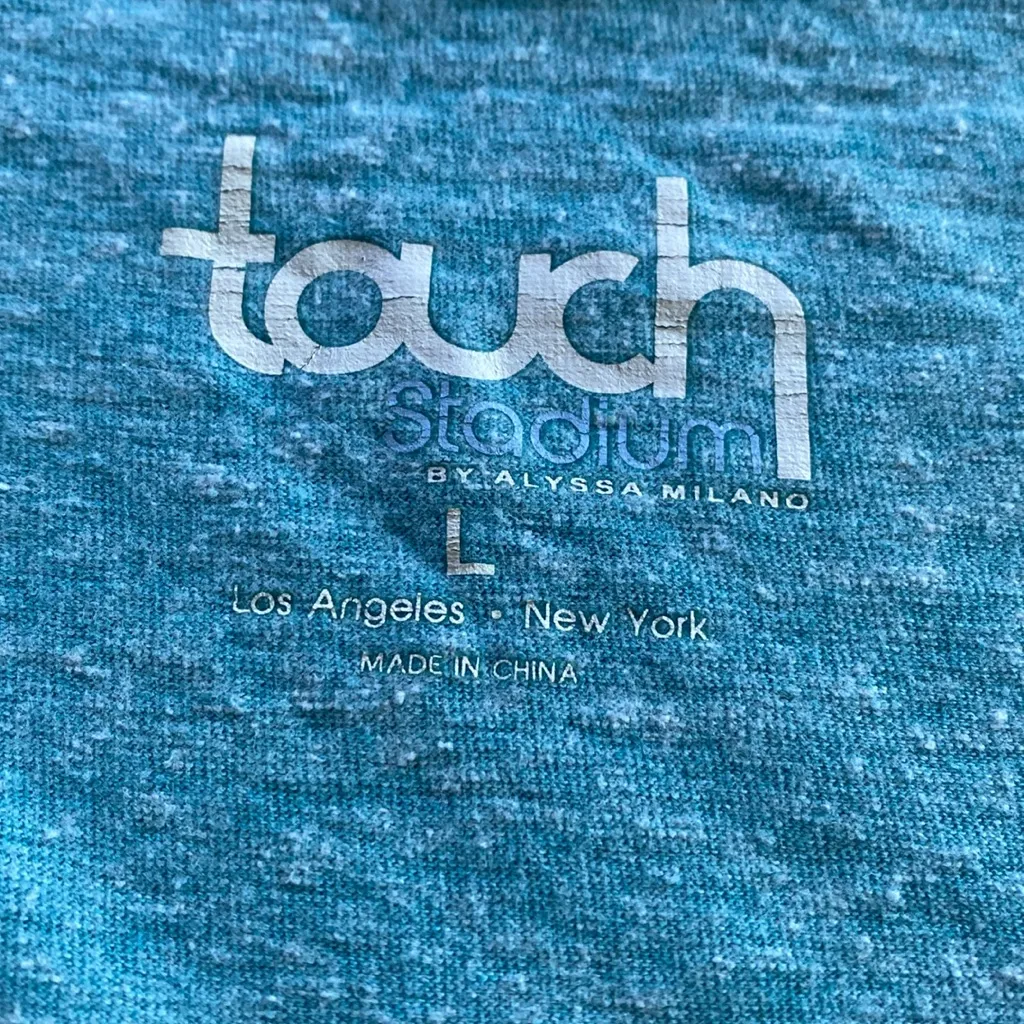 Women Miami Dolphins Tailgate Tank Sz Large Aqua Touch Stadium by Alyssa Milano Blue - Image 3