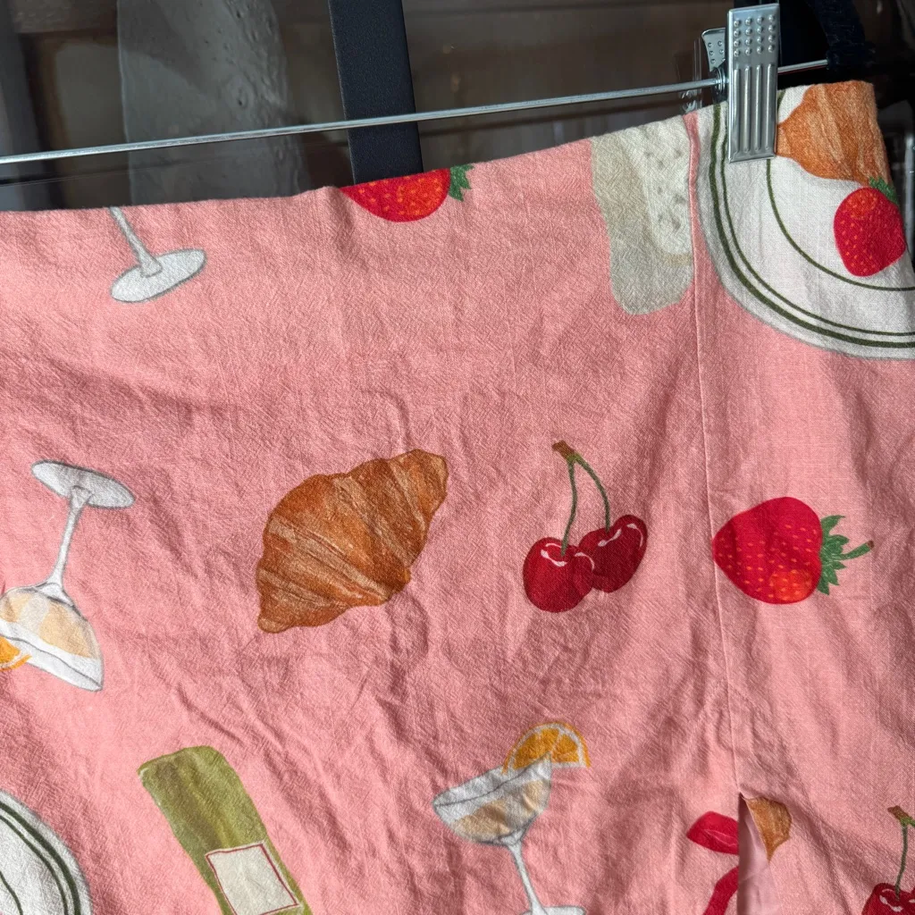 Coquette mini skirt a-line bows strawberry croissant coral lisa says gah lined - Image 7