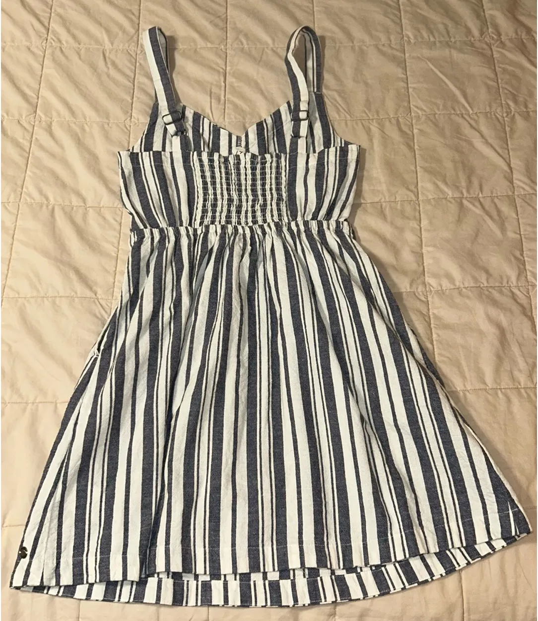 Roxy Dress Mini white and blue stripes - Image 2