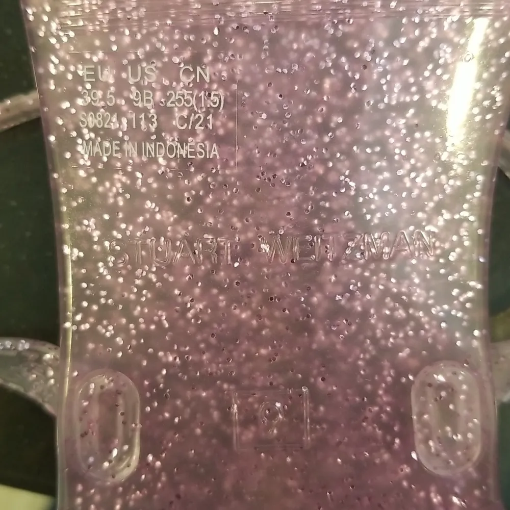 💕STUART WEITZMAN💕 Sawyer Slide Dual-Band Jelly Flat Sandals ~ India Pink 9 NWT - Image 12