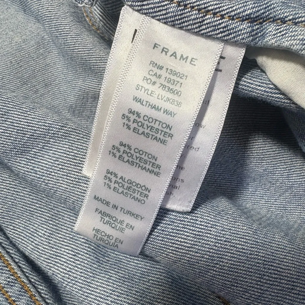 FRAME Le Vintage Denim Blue Jacket - Watham Way - Image 9