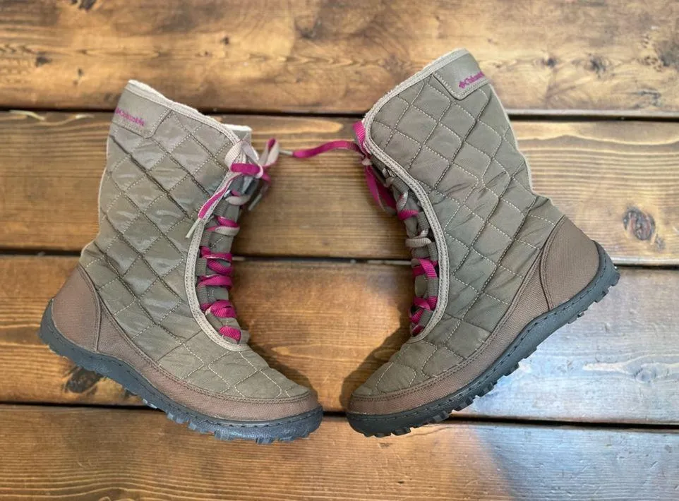 COLUMBIA Crystal Mid Lace Waterproof Quilted Boots 200 Grams Size Women’s 7 - Image 9