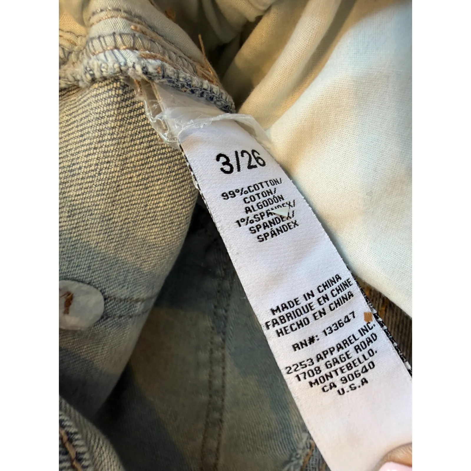 Celebrity Pink Denim Jeans 3 / 26 High Rise Wide Leg Jean Boho Hippie Flare - Image 7