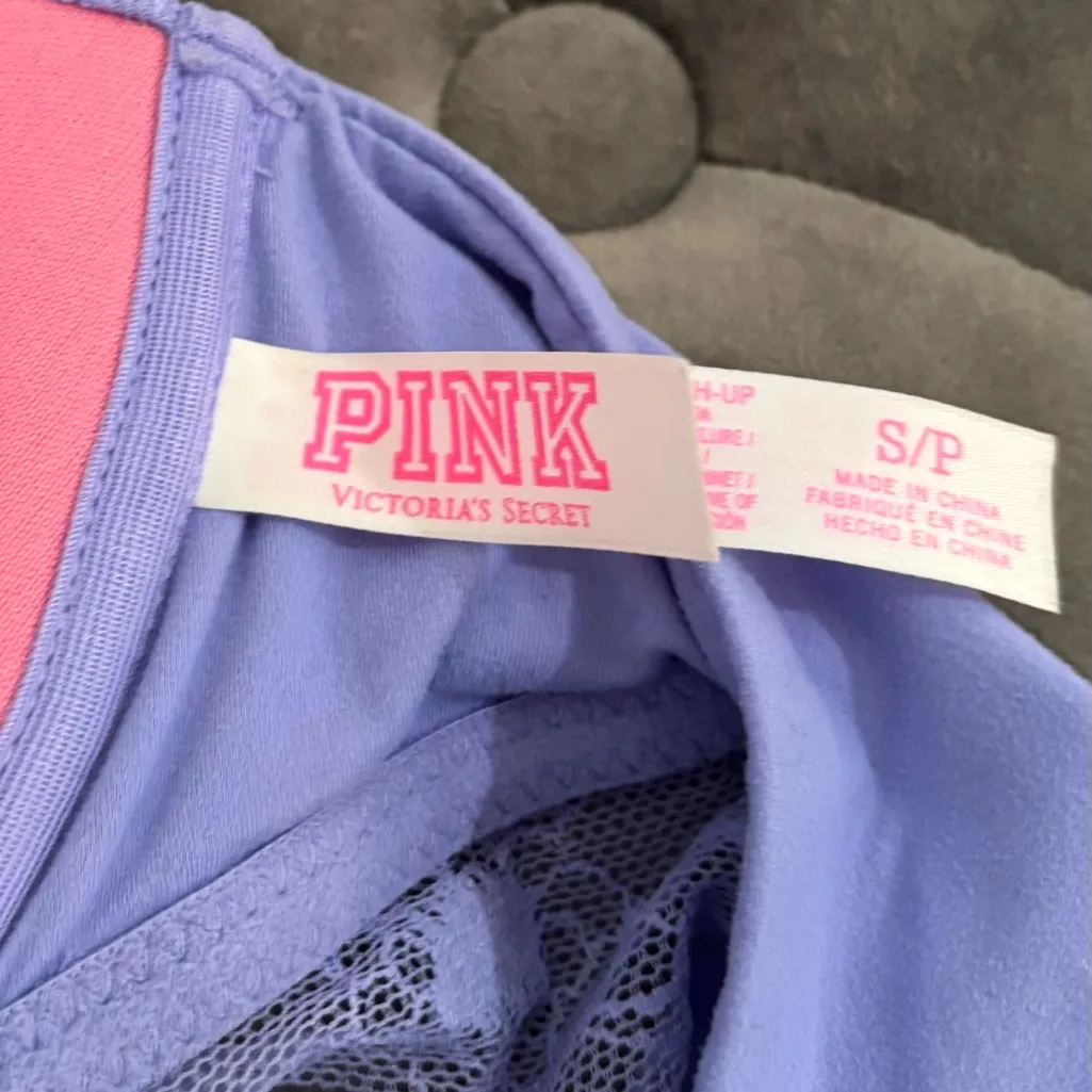 Victoria’s Secret PINK Lace Purple Push-Up Racerback Bralette - Image 11