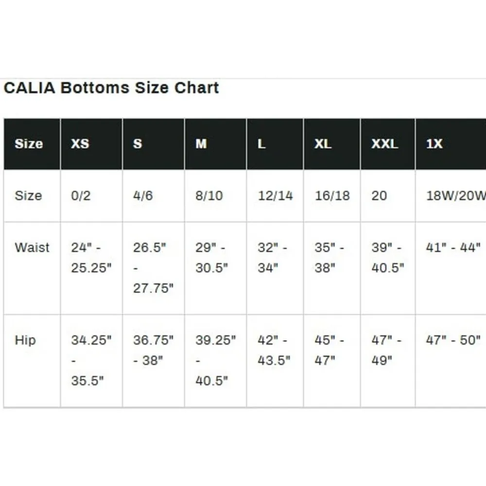 CALIA Mid Rise Boy Short Swim Bottom Stripe Black XL NEW White - Image 4