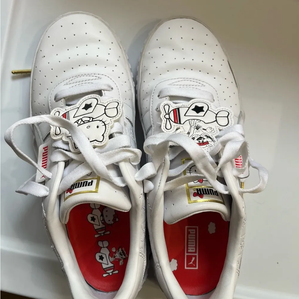 Puma White Sneakers with Cartoon Design - Image 11