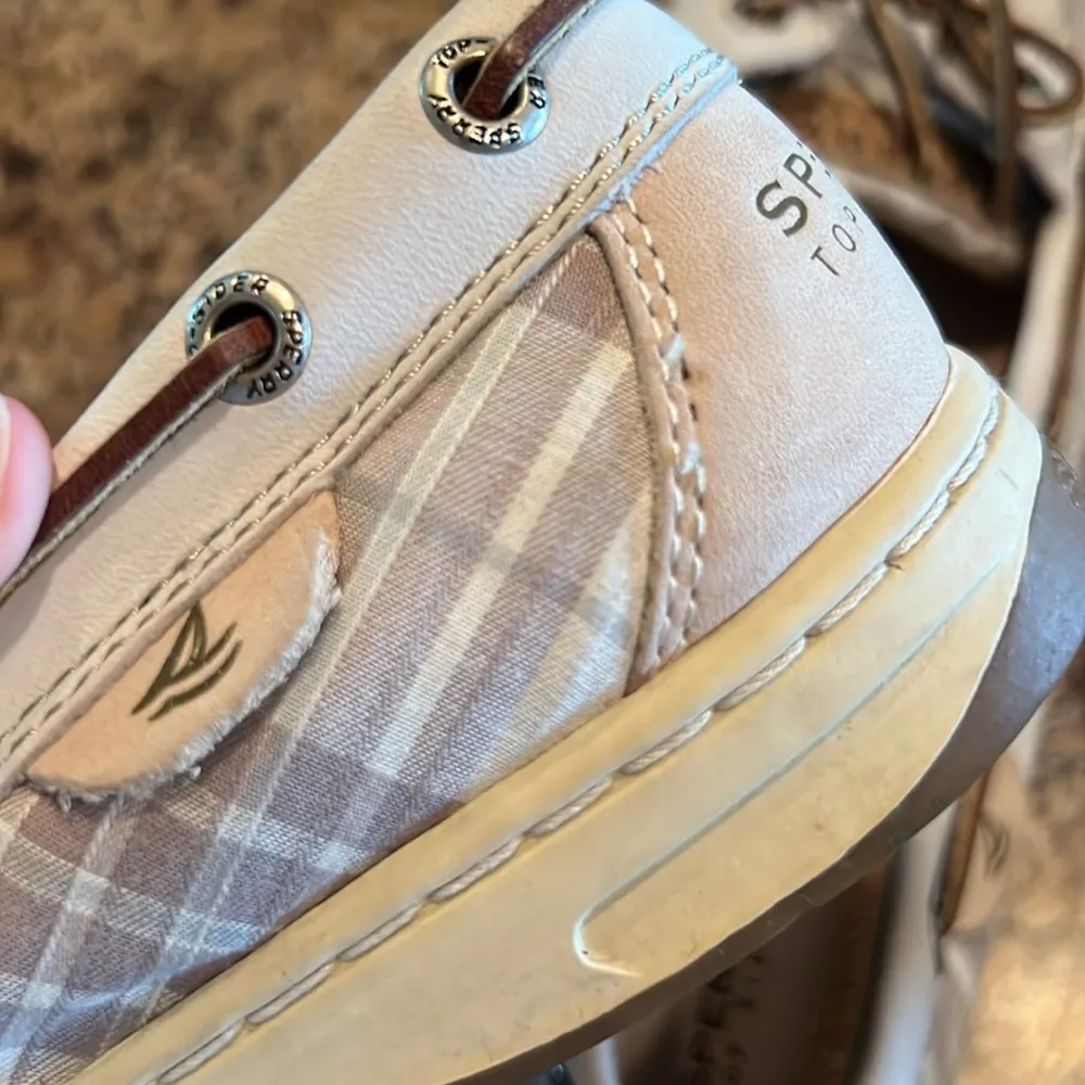 Sperry Womens Plaid Boat Shoes - Image 3