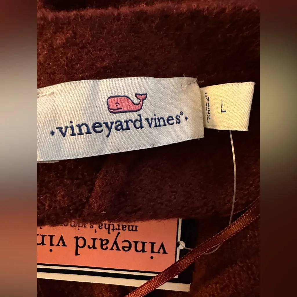 Vineyard Vines Burgundy Lux Bow Back Sweater NWT - Image 3