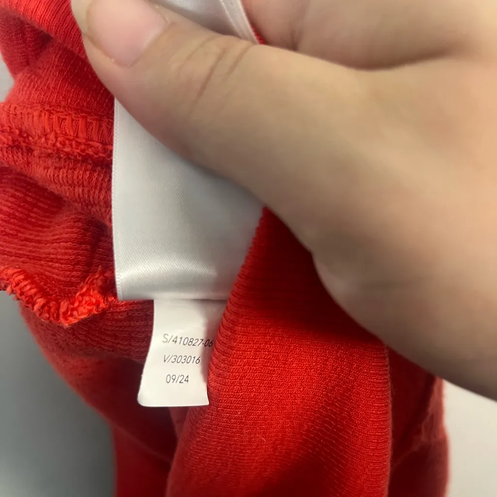 Athleta Coaster Luxe waffle high rise jogger in cardinal red size medium - Image 10