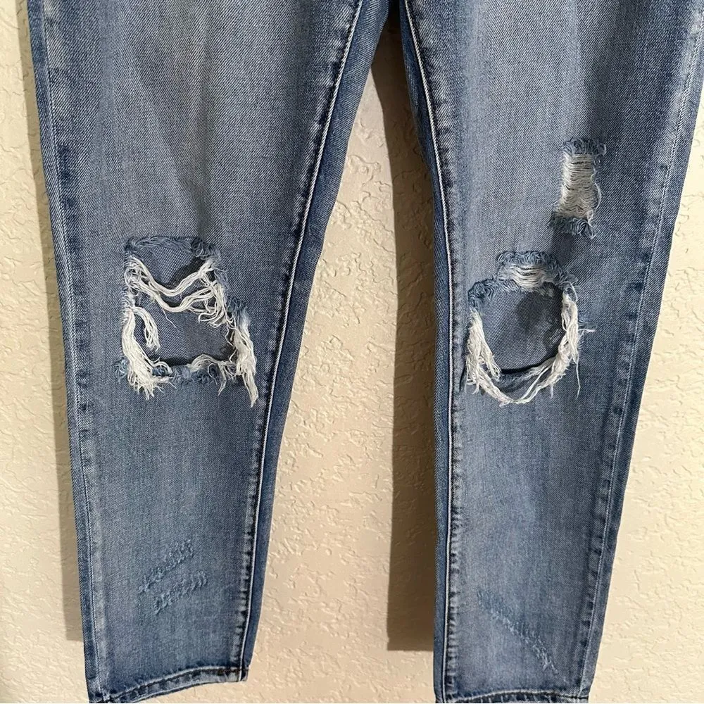 Nature Denim Jeans NT2105M Boyfriend Light Destroyed Denim‎ Jeans Size 26 Blue - Image 14