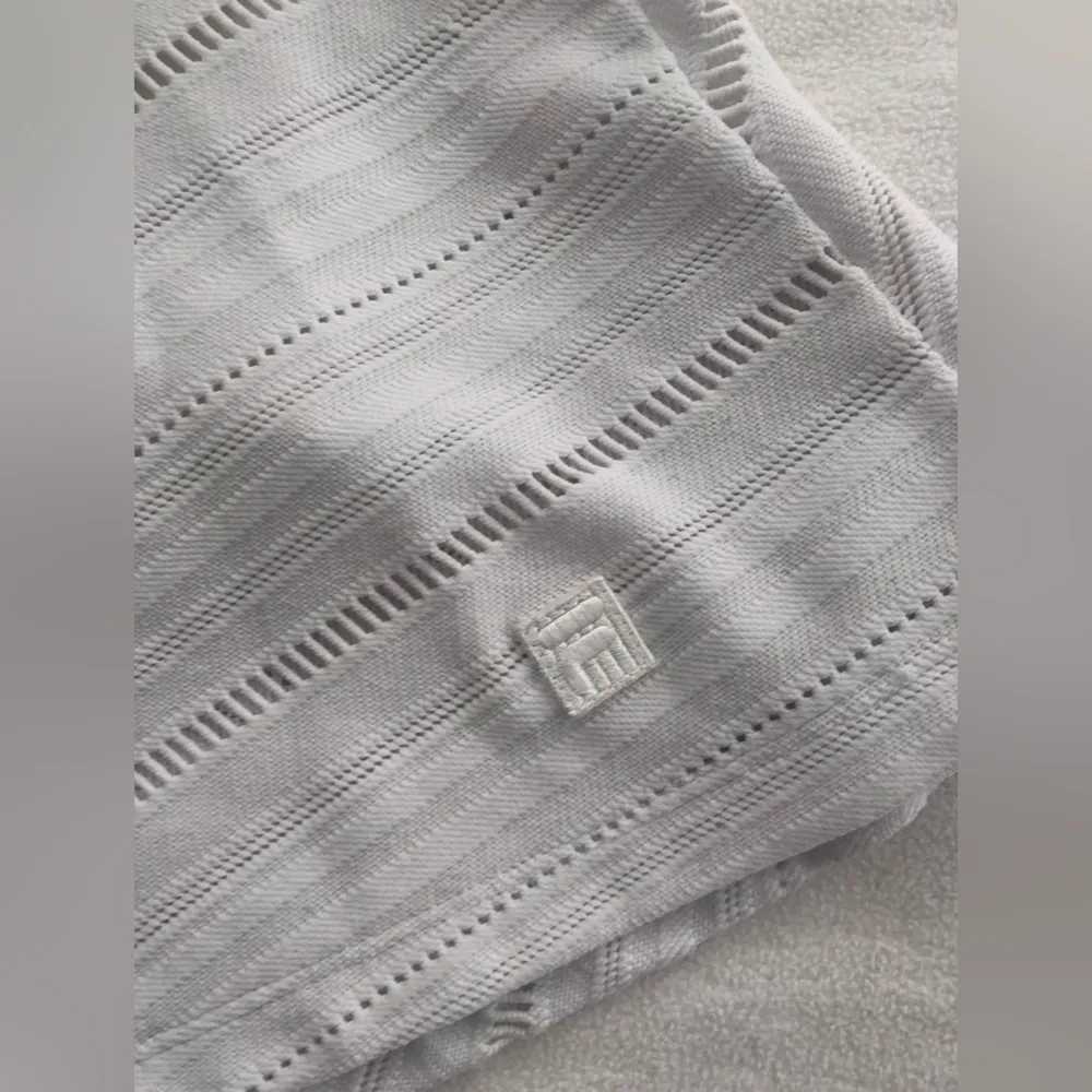 White  Knit Tennis Skirt High Waist Soft Band - Image 2