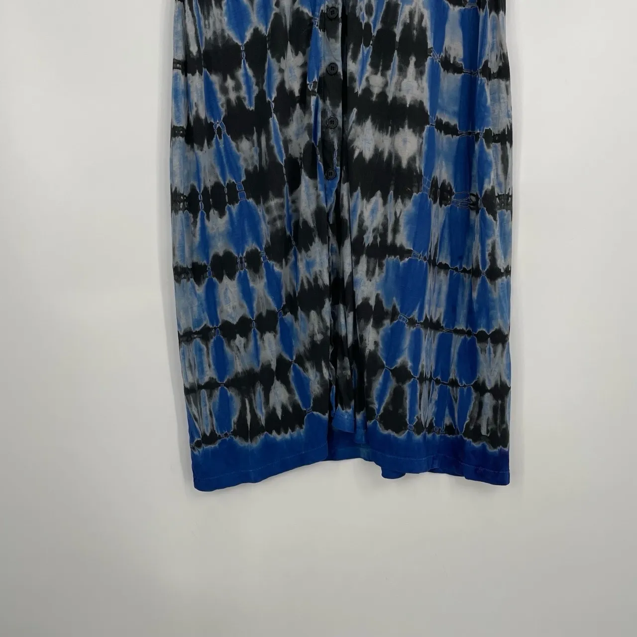 People of Leisure Women's Black & Blue Tie Dye Short Sleeve A - Image 3