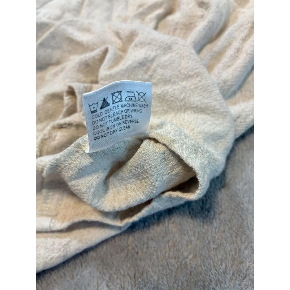 Princess Polly Linen Romper Tan Tie Straps - Image 7