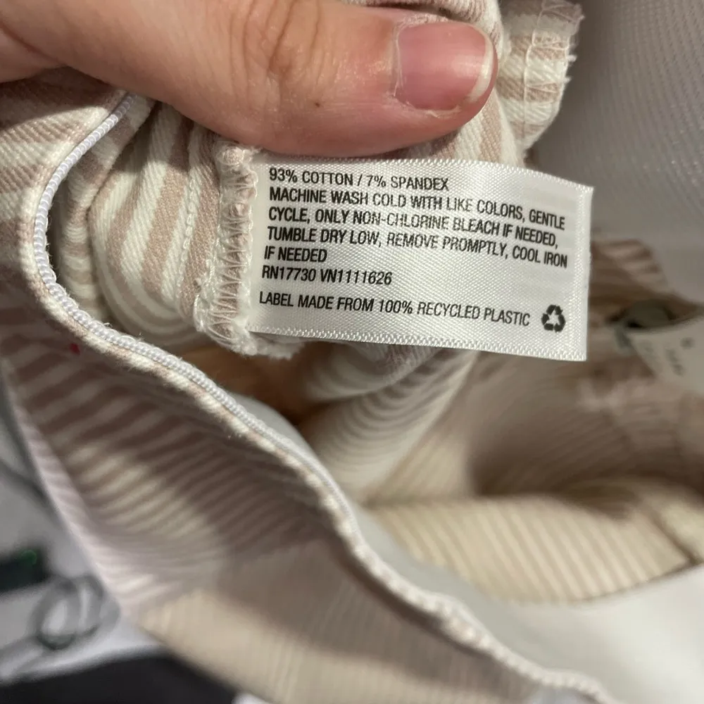 A New Day Vertical Stripe Pants Tan Light Brown 6 - Image 4