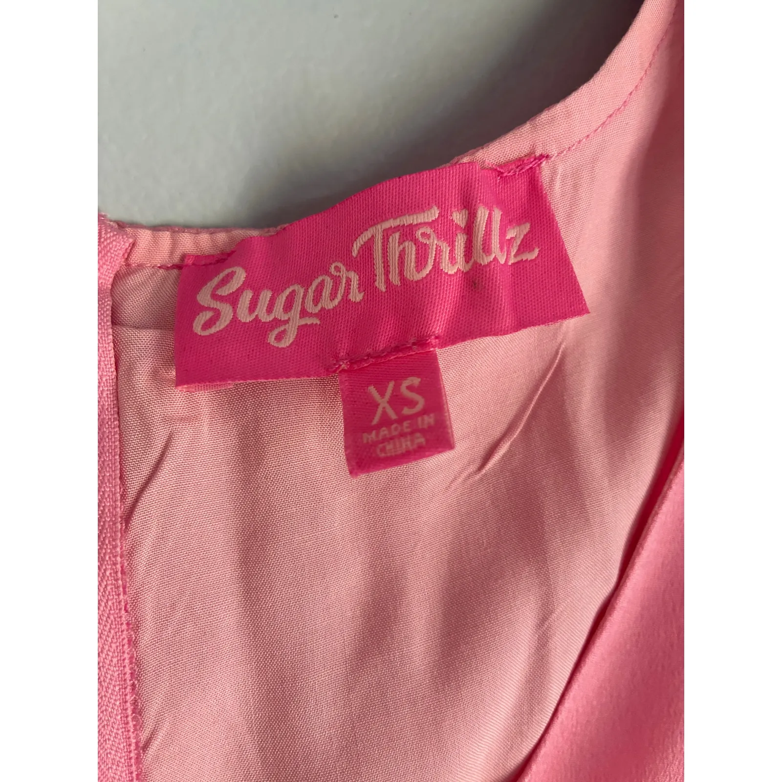 Dolls Kill x Sugar Thrillz Pink Cutout Daisy Appliques Dress XS Fairycore - Image 6