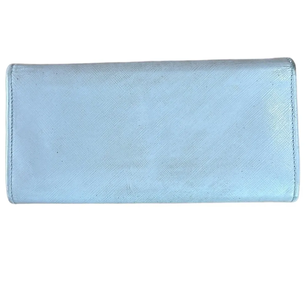 Salvatore Ferragamo Double Gancio Leather Continental Grey Wallet with COA - Image 4