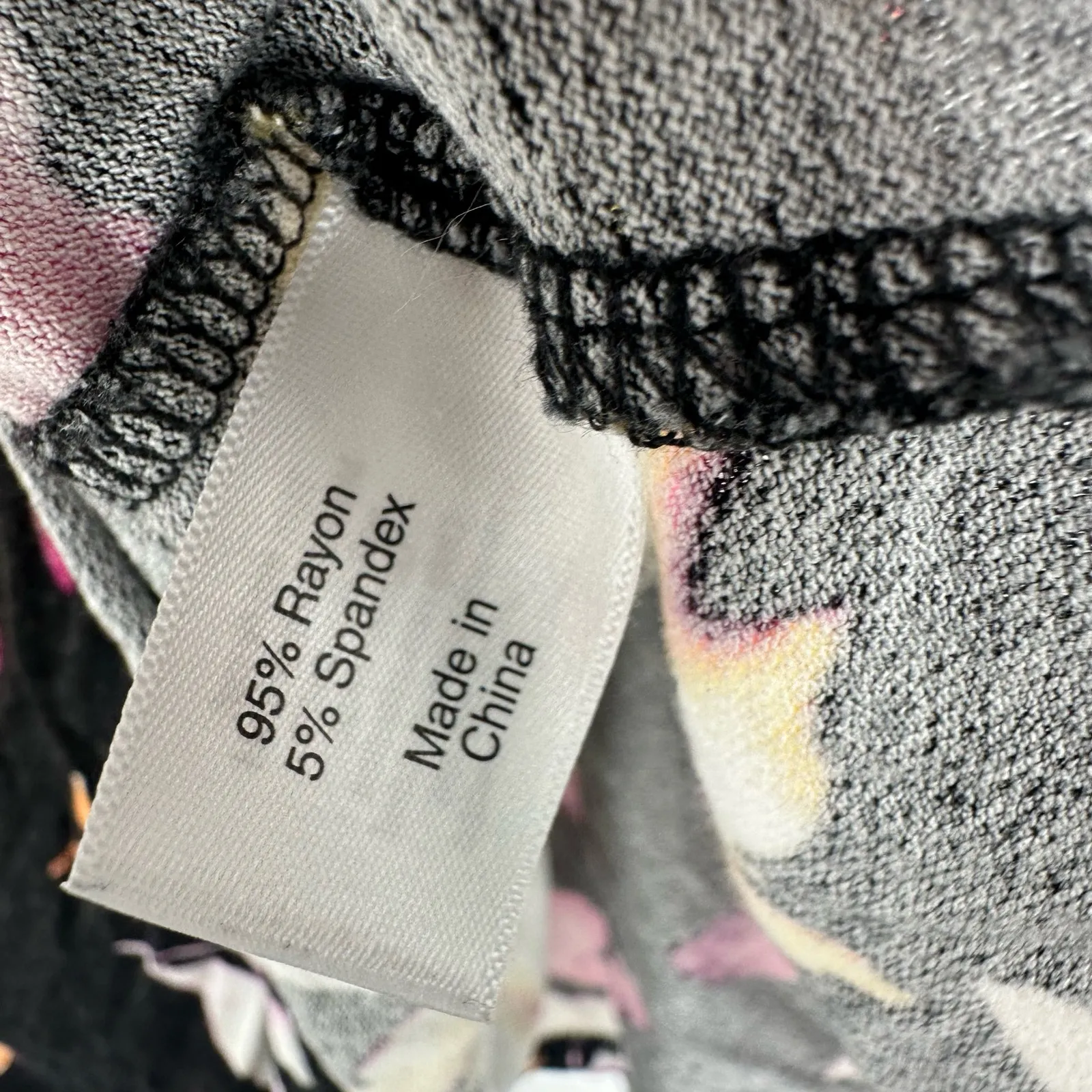 Lane Bryant‎ Size 18/20 Blouse Black Floral Off The Shoulder Loose Short Sleeve - Image 4