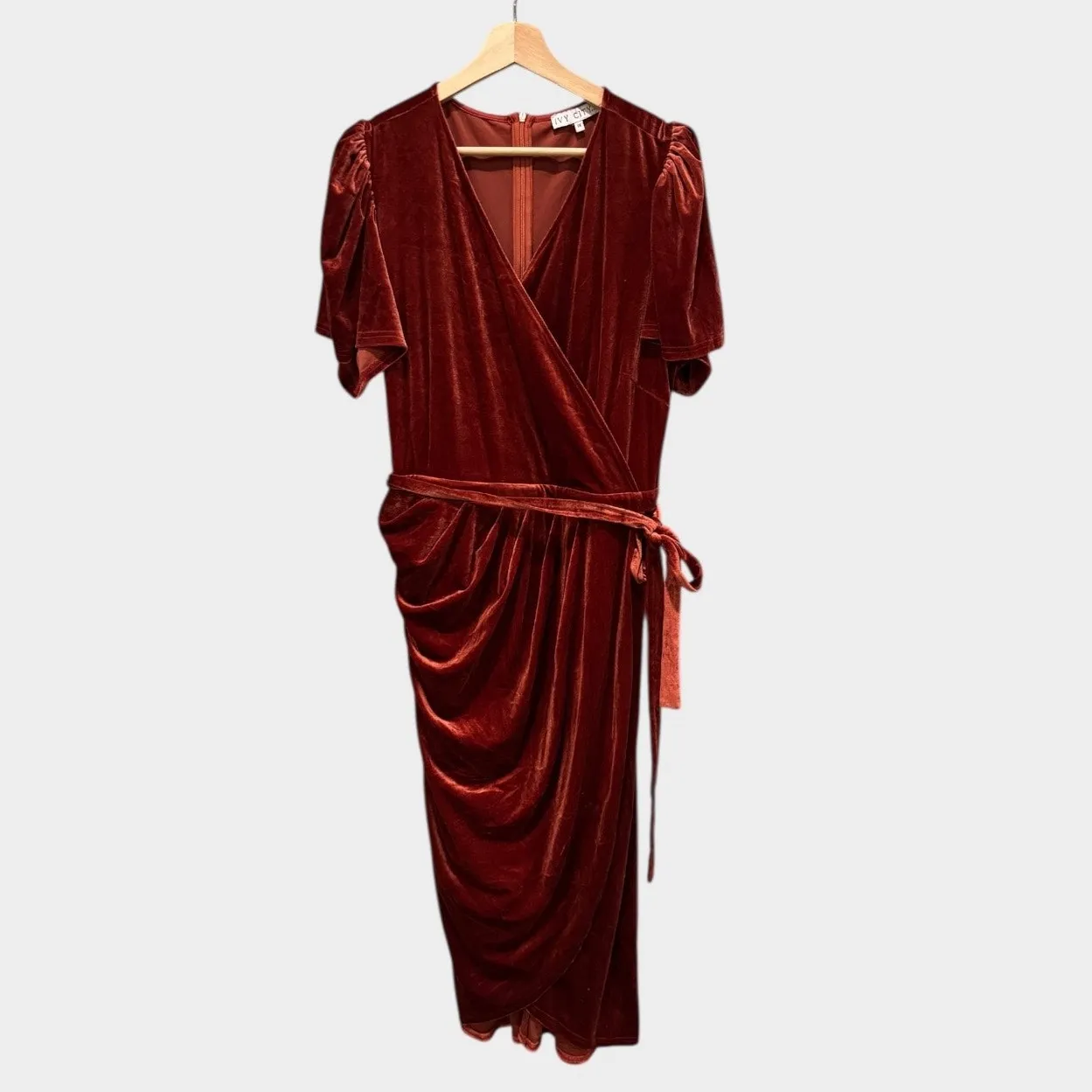 Ivy City Co Lilly Velvet Midi Dress Size 1X - Image 3