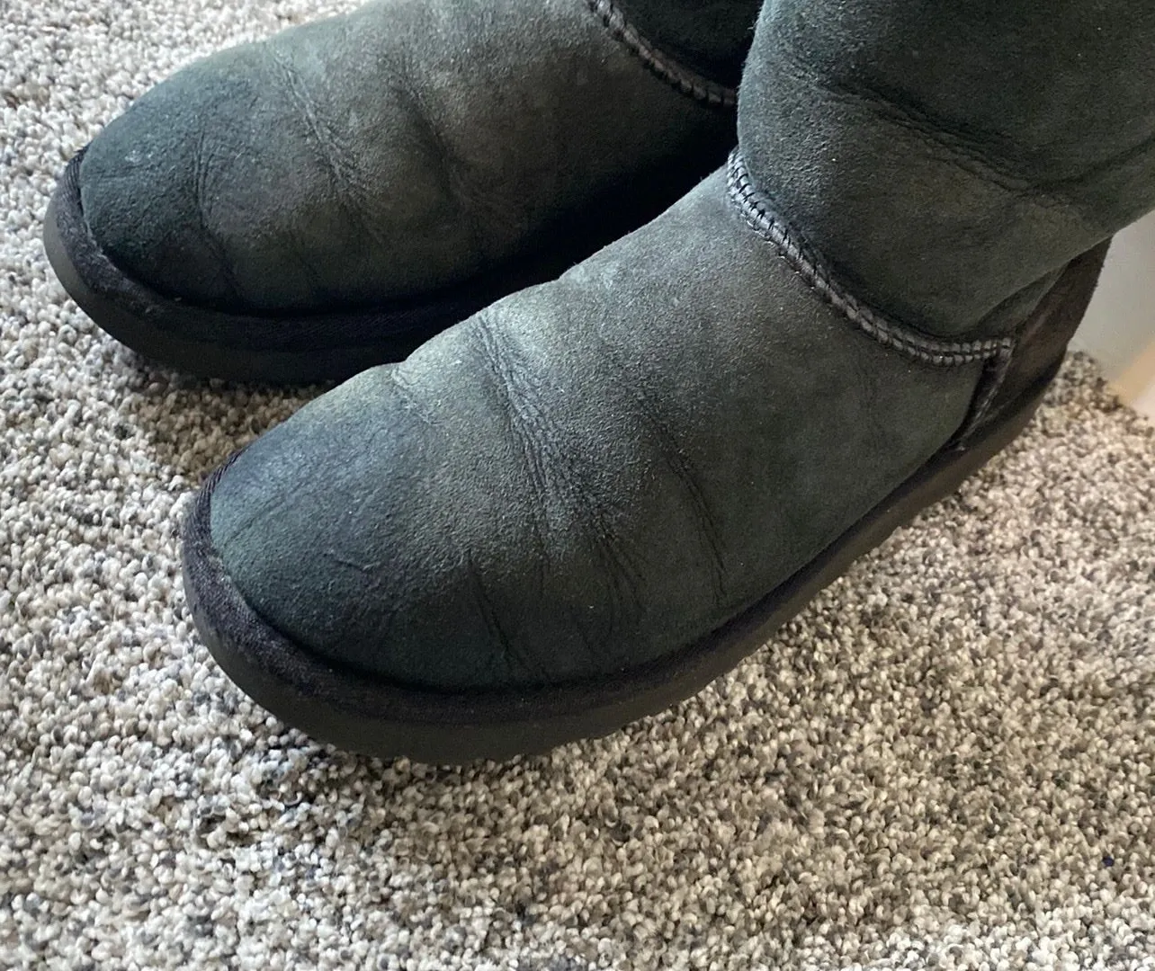 Black Bailey Bow Booties Size 8 - Image 5