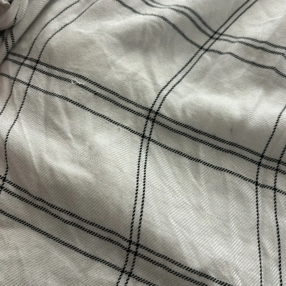 Thread + Supply Windowpane Black & White Plaid Tunic Top Size XS - Image 8