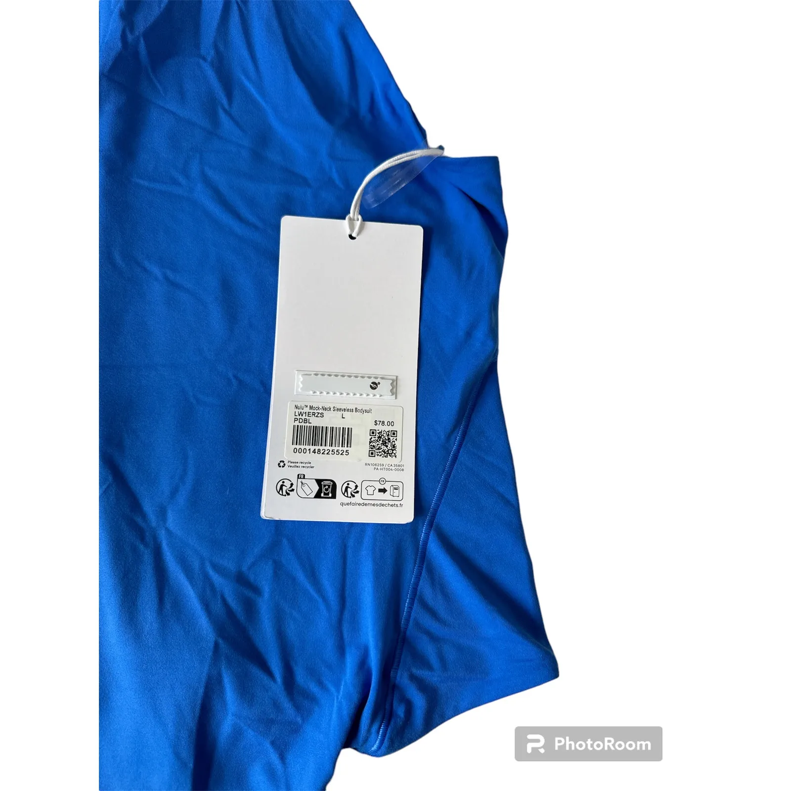 COPY - *NWT, Lululemon, Women, Mock-Neck Bodysuit, Royal Blue, Sz Large - Image 6