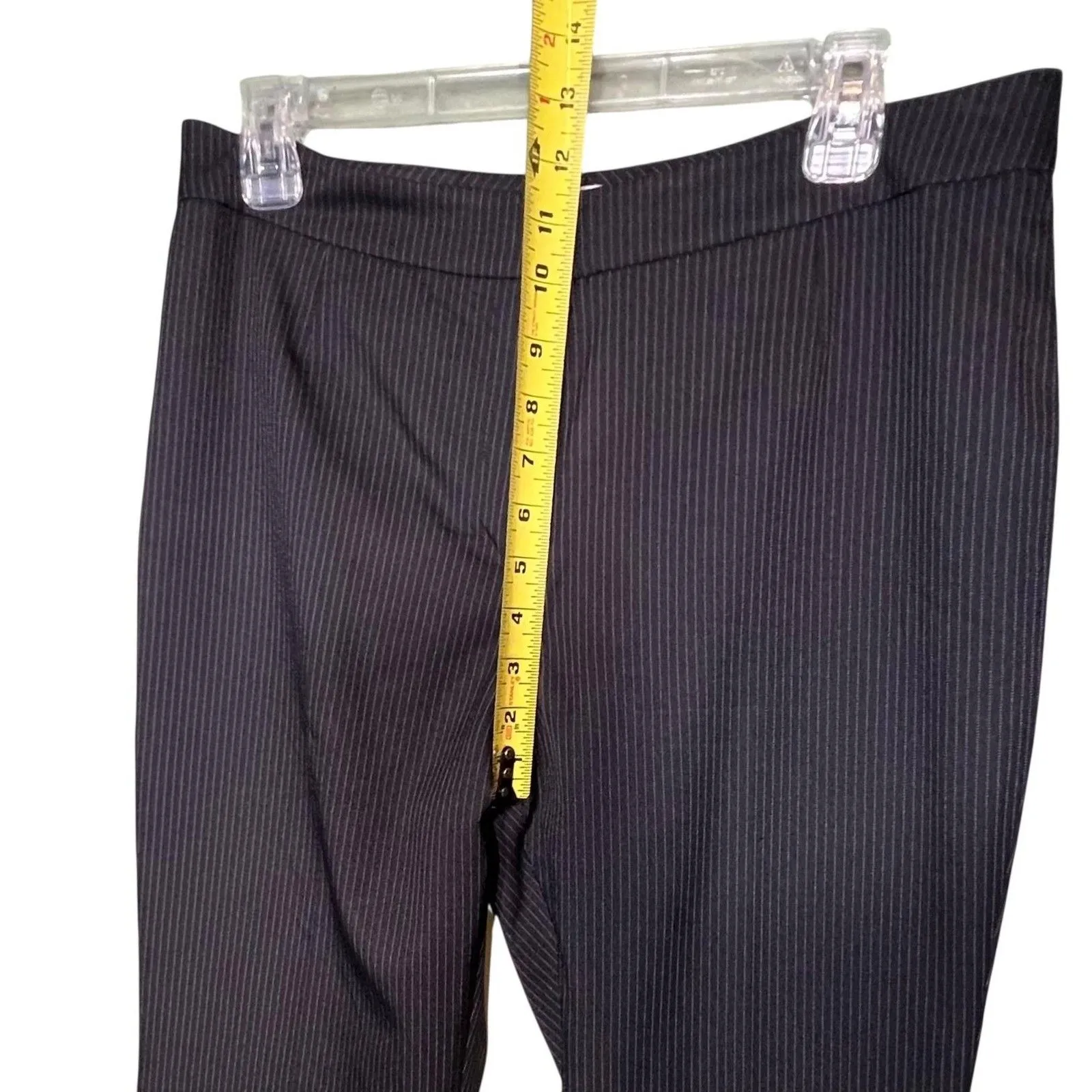 Le Suit Pants Womens 10P Petite Pinstripe Dress Career Office Workwear - Image 8