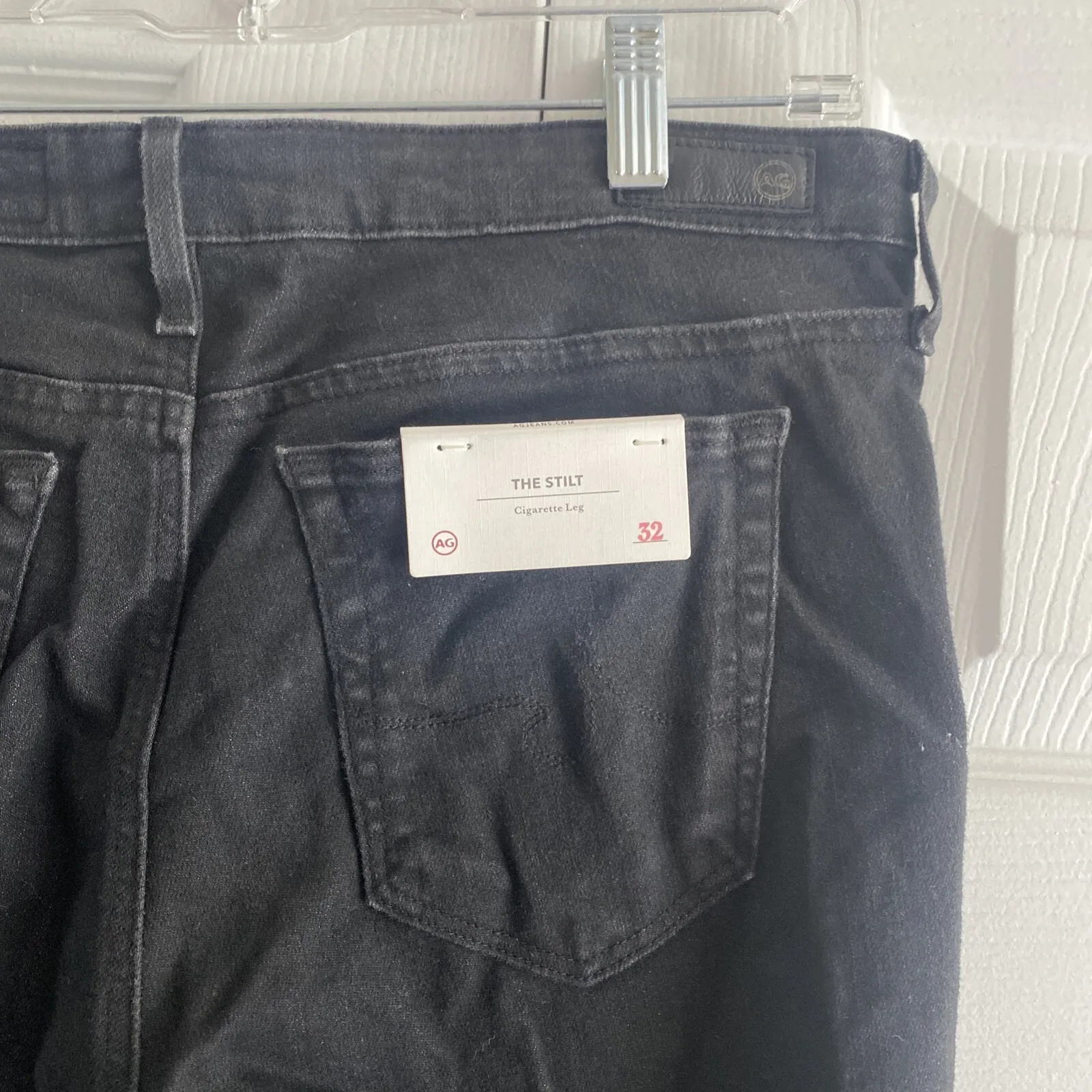 Adriano Goldschmied Women's 32R Black The Stilt Cigarette Leg Skinny Jeans NEW - Image 4