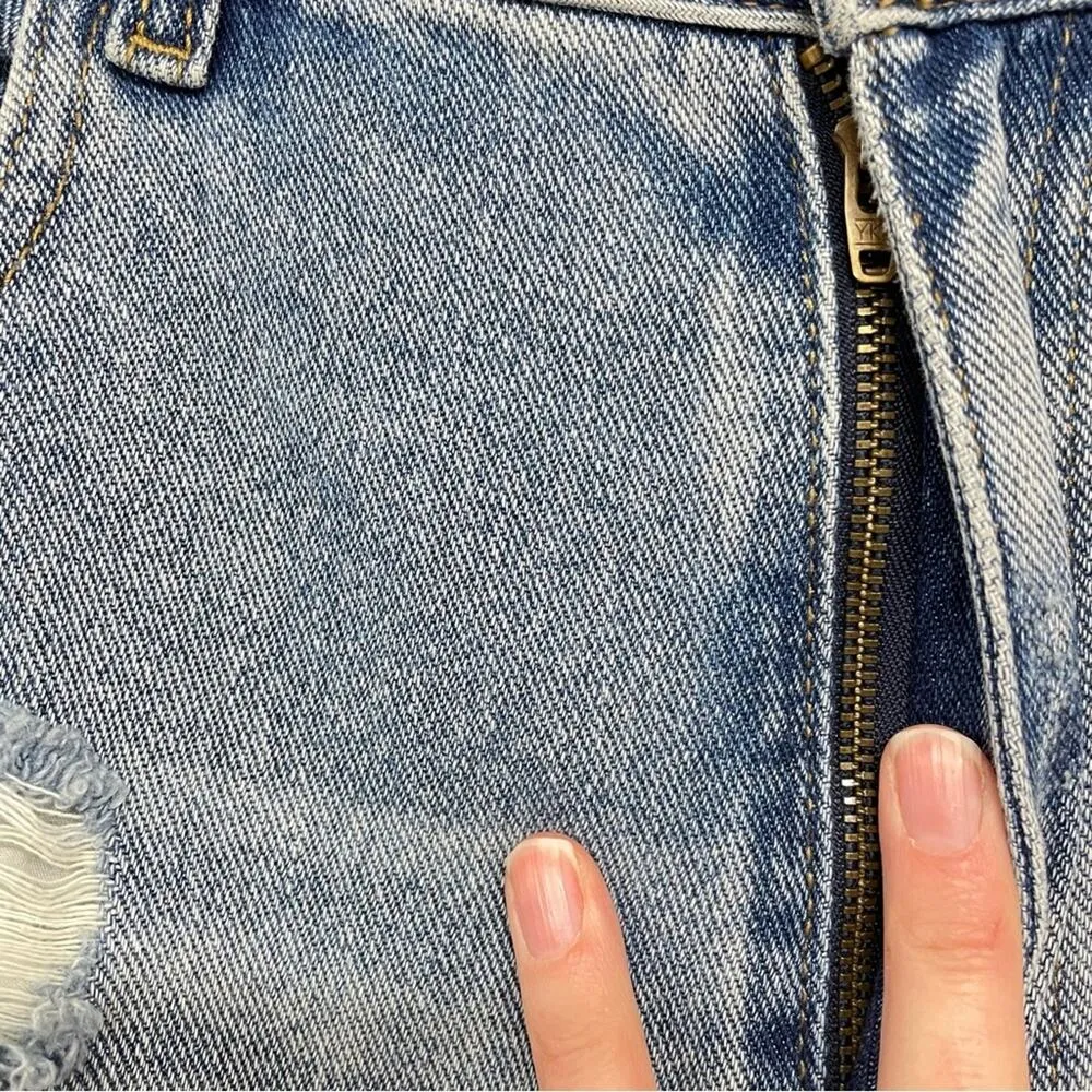 Pacsun Distressed Light Wash 90s Boyfriend Jeans Womens 29 Blue Denim Baggy - Image 12