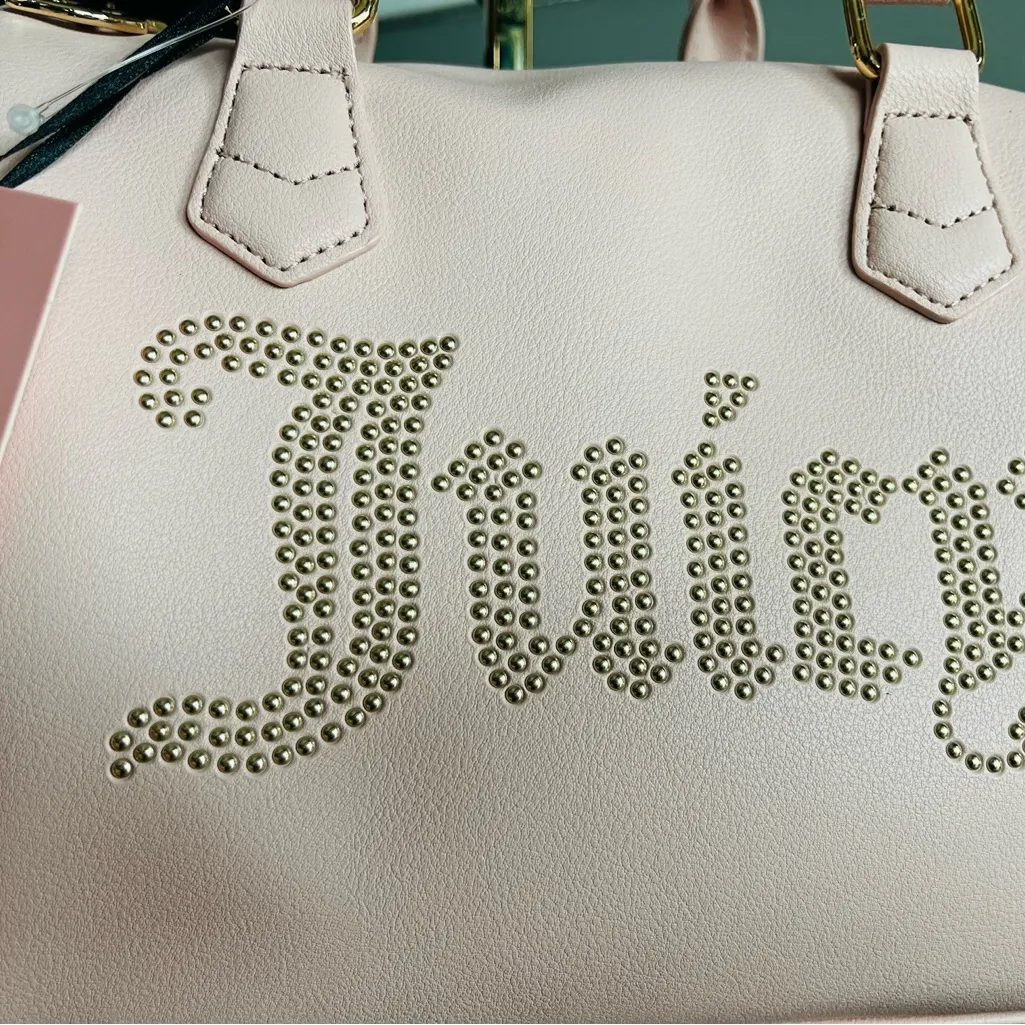 Juicy Couture Obsession Satchel NWT | Dusty Blush Pink Clay Rhinestone Bag NWT - Image 6