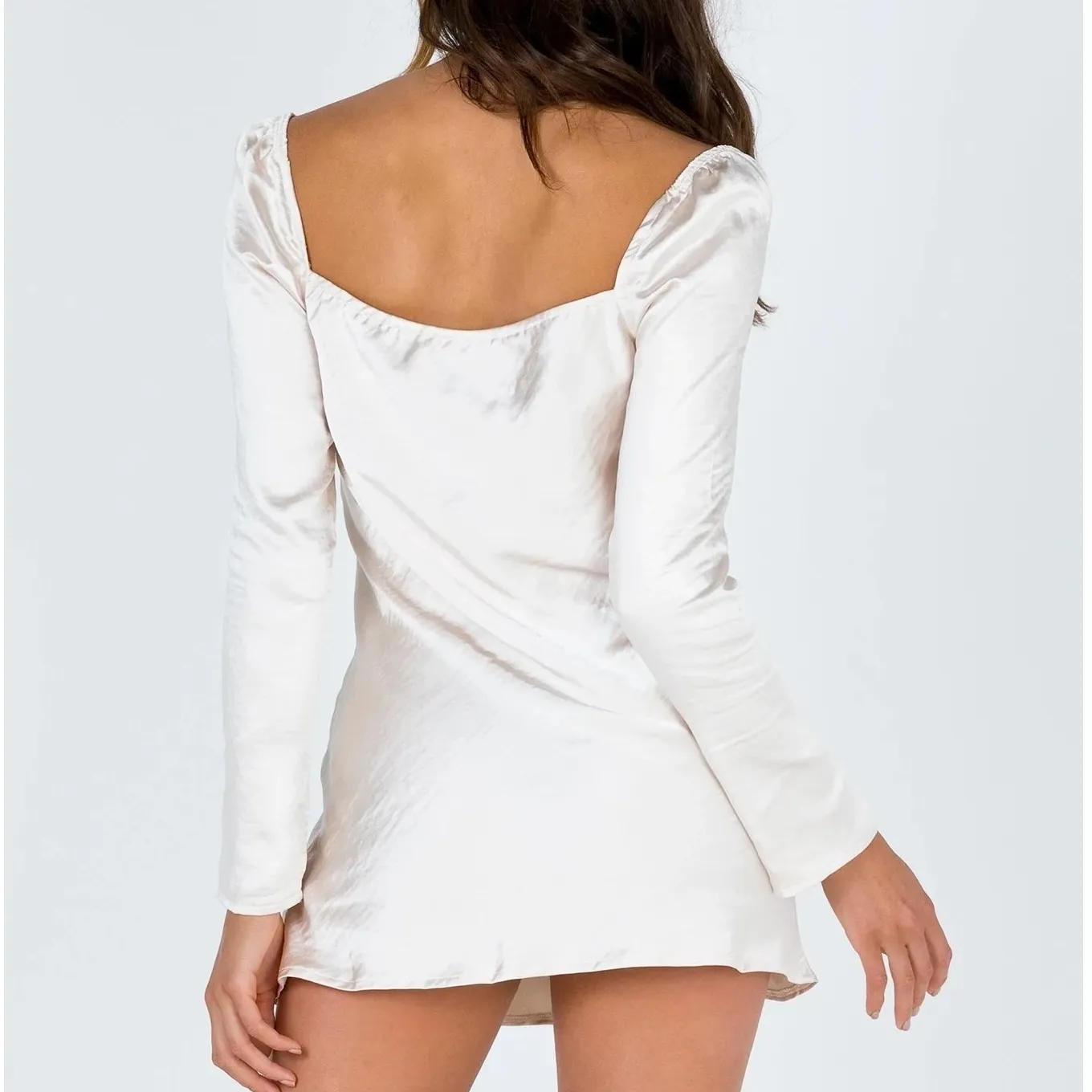 Princess Polly Star Power Mini Dress Women's‎ 6 Champagne Coquette Girl Dainty - Image 4