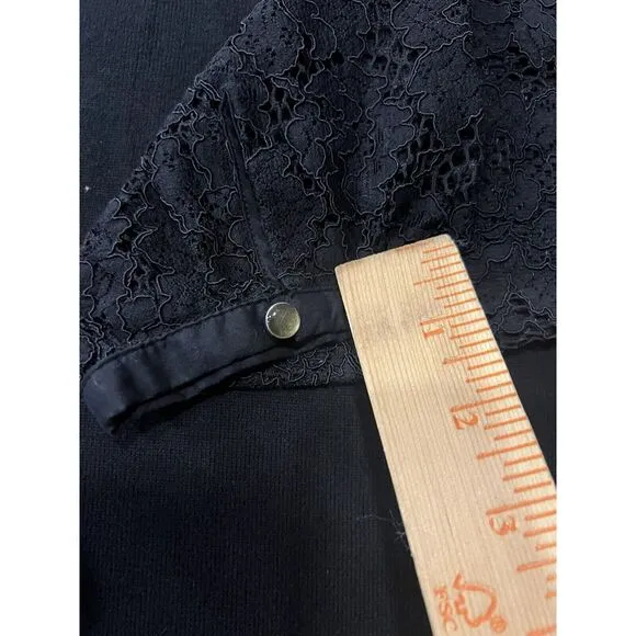 Talbots Lace Poet Sleeve Sweater Black Size XL‎ - Image 6