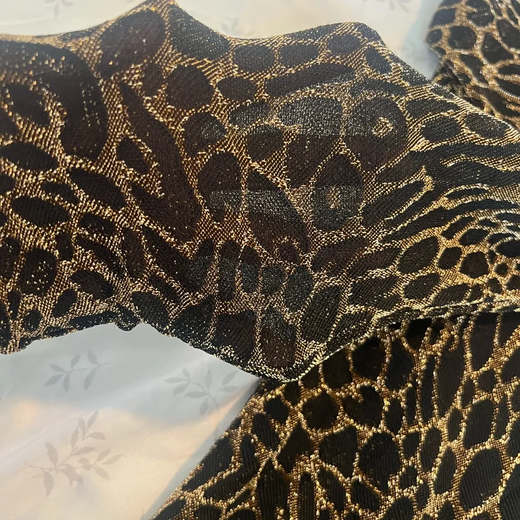 Black and Brown Long Sleeve Bodycon Dress - Image 8