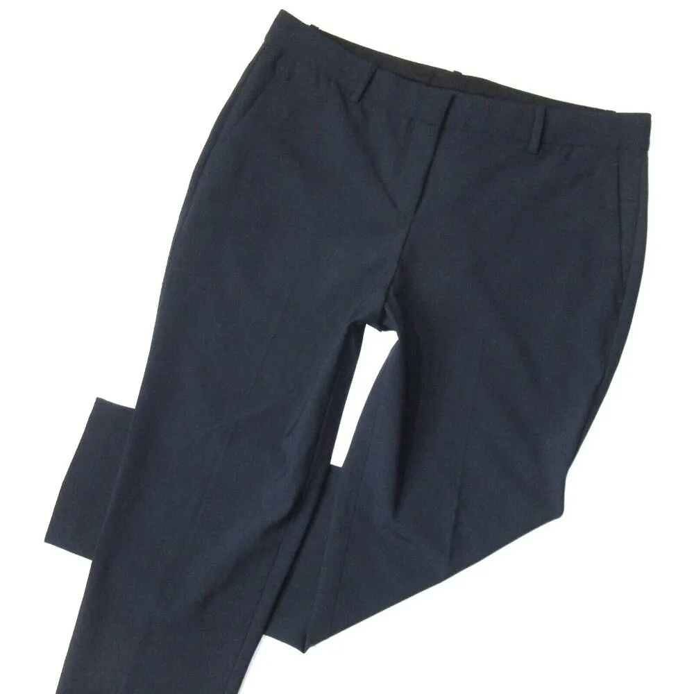 NWT Theory Testra 2B Edition in Navy Stretch Wool Tapered Slim Ankle Pants 12 - Image 2