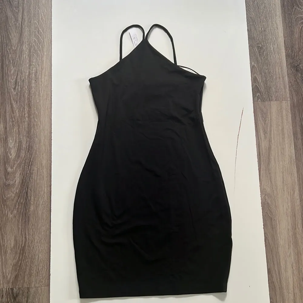 New Susana Monaco x Revolve Halter Neck Body-Con Mini Dress Medium Black - Image 2