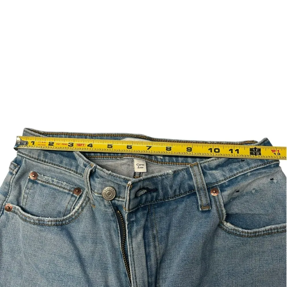 Abercrombie & Fitch 4 Asymmetrical Button Ultra High‎ Rise Straight Leg 90s Jean - Image 14