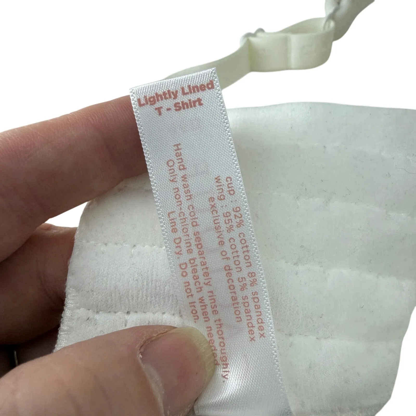 Lane Bryant Cacique Lightly Lined T-Shirt Bra White Cream Square 46D - Image 5